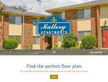 Tablet Screenshot of malloryapartments.com